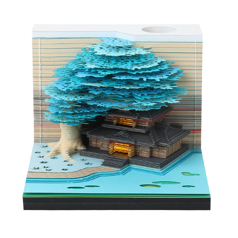 Tree House Three Dimensional Creative Note Paper