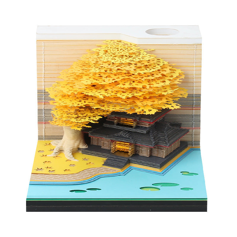 Tree House Three Dimensional Creative Note Paper