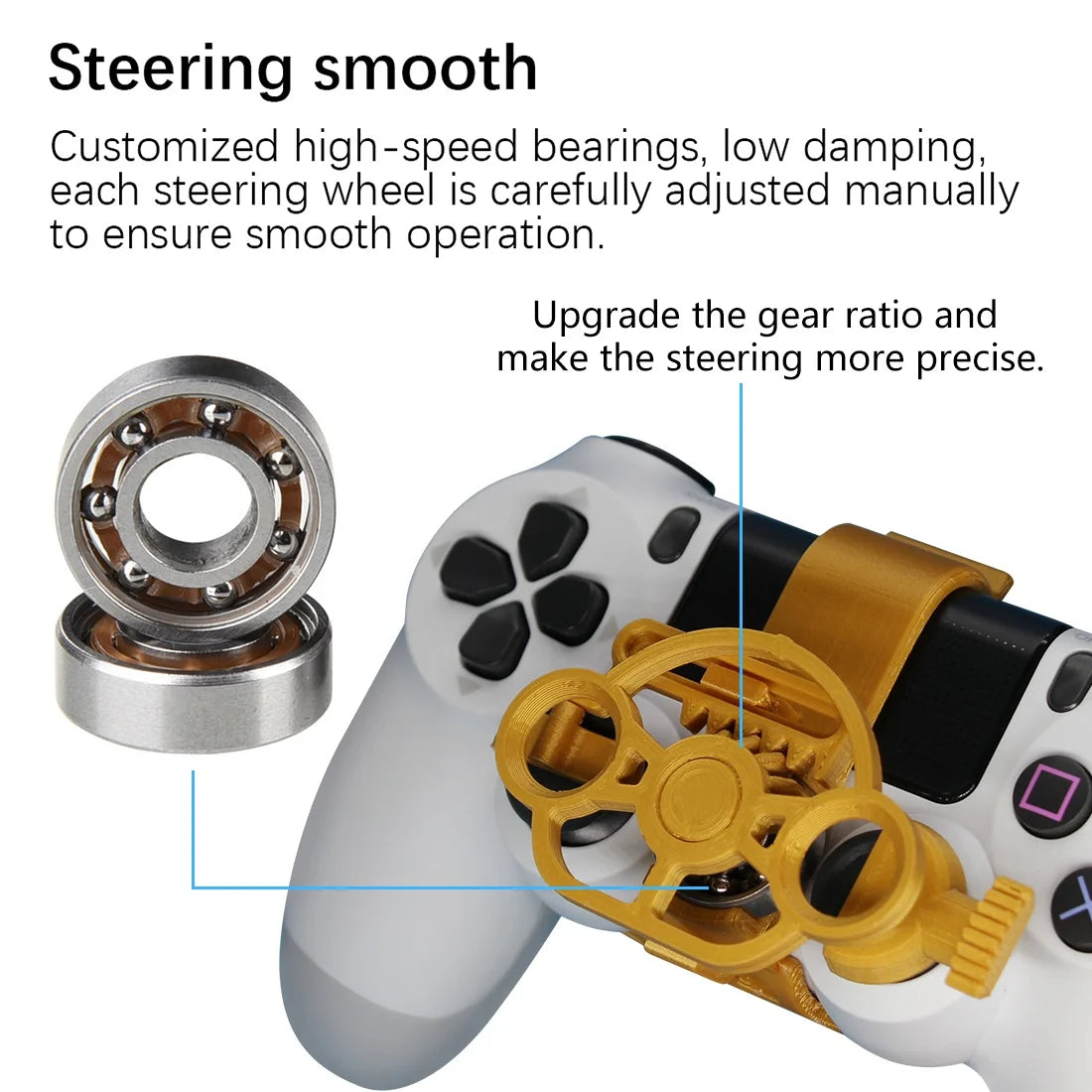 Mini Steering Gaming Controller